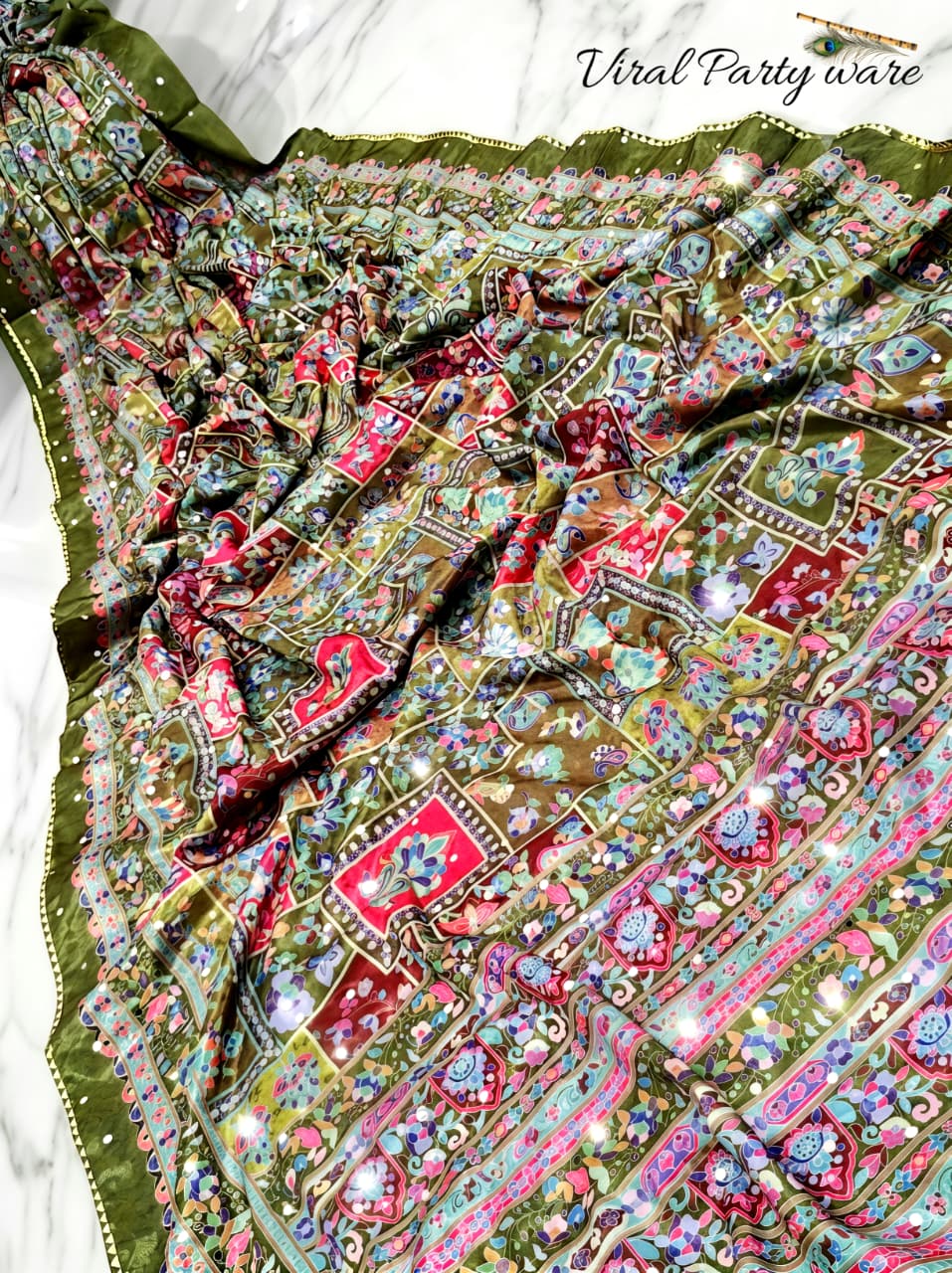VIRAL PARTY WEAR SAREE