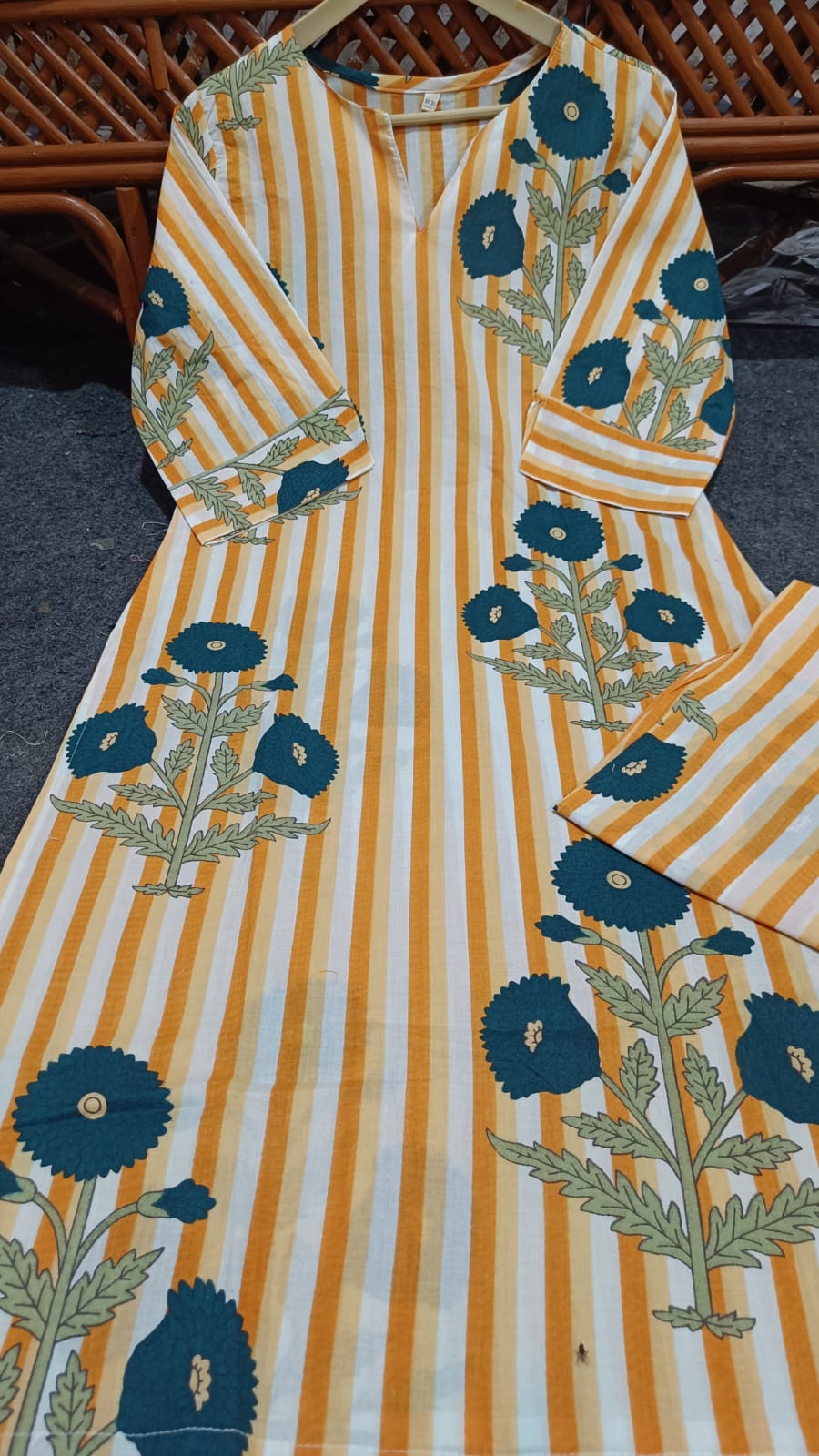 La Royale Hand Block Printed Cotton Coord Set