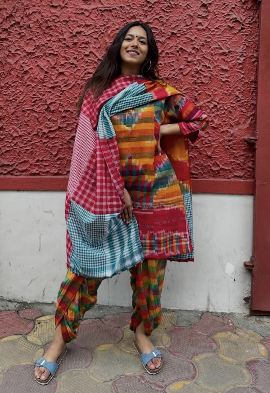Gamchha Co-Ord Set : Kurta/Shirt & Dhoti PanT