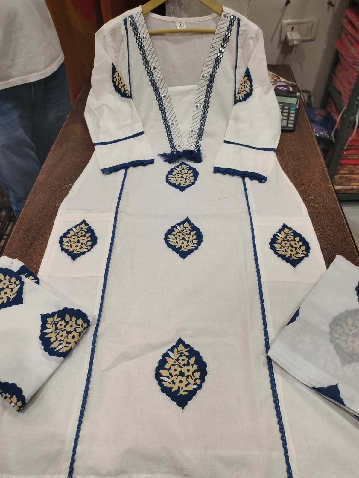 Jaipuri Print Kurta Pant Set with Dupatta 🌸