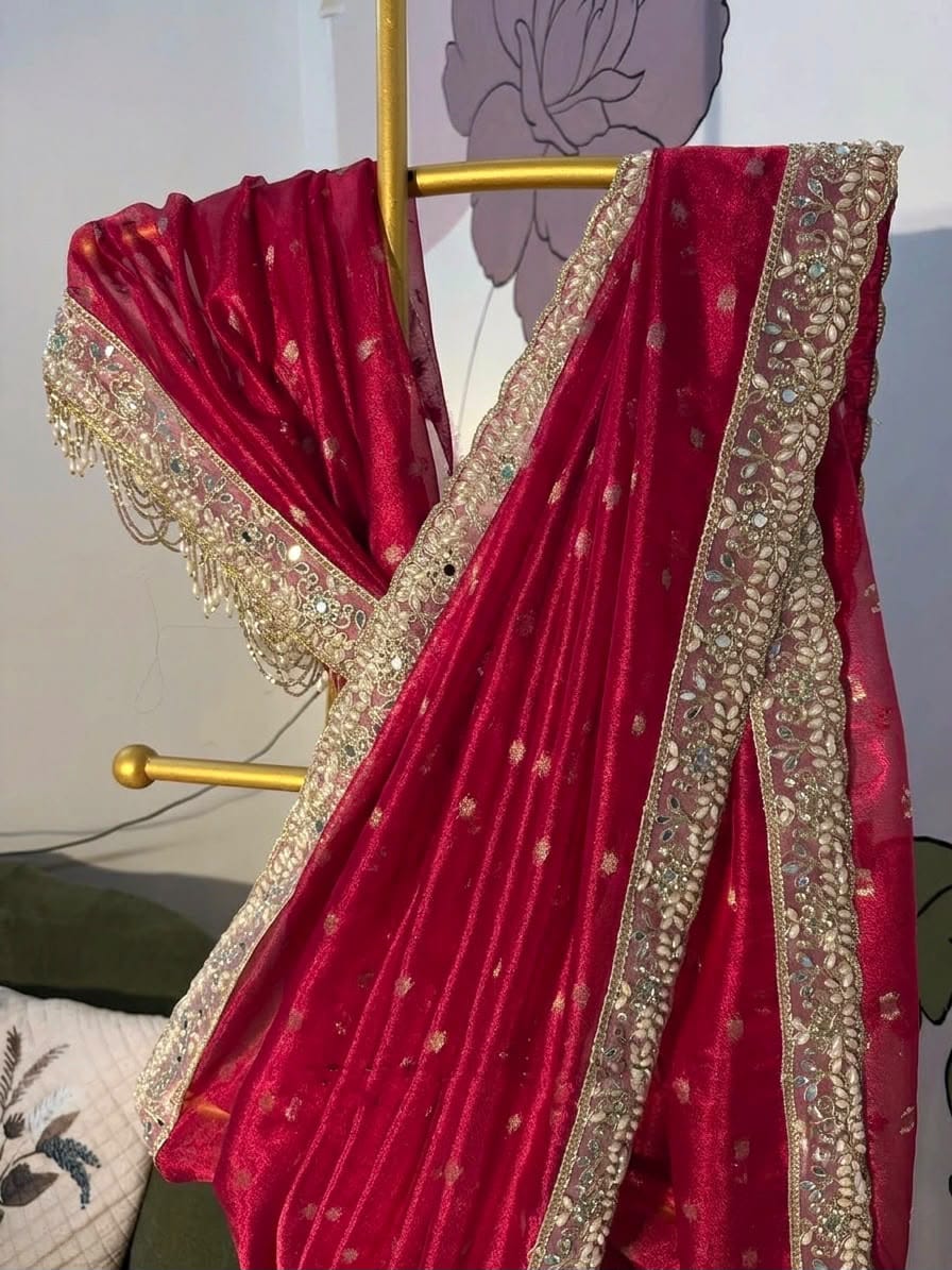 EXQUISITE TISSUE SILK SAREE