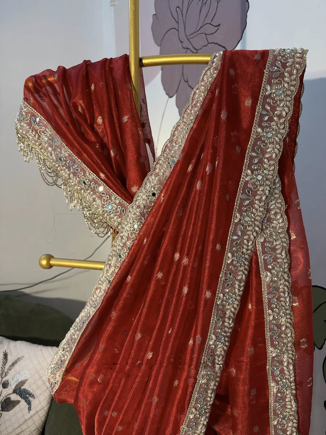 EXQUISITE TISSUE SILK SAREE
