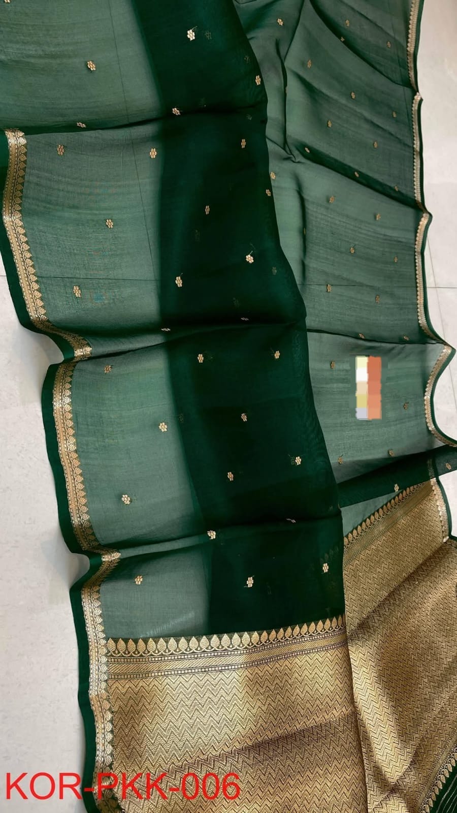 ELEGANT BANARASI KORA SOFT TISSUE SILK SAREE